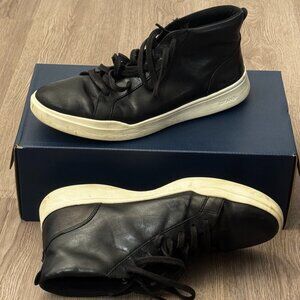 Cole Haan Grand Series Leather Sneakers – Black – Men’s 10